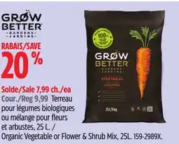 Canadian Tire Organic Vegetable or Flower & Shrub Mix offer