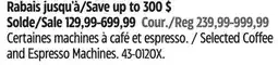 Canadian Tire DeLonghi Selected Coffee and Espresso Machines offer