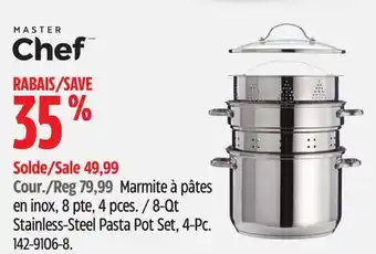 Canadian Tire MASTER Chef Stainless-Steel Pasta Pot Set offer