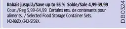 Canadian Tire Selected Food Storage Container Sets offer