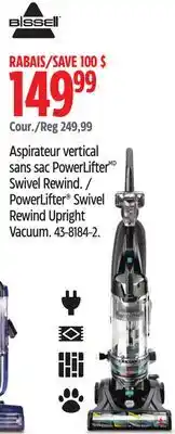 Canadian Tire PowerLifter Swivel Rewind Upright Vacuum offer