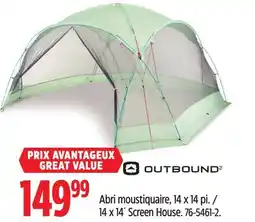 Canadian Tire 14 x 14´ Screen House offer