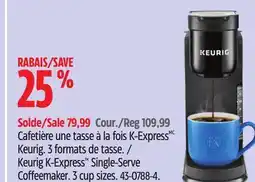 Canadian Tire Keurig K-Express Single-Serve Coffeemaker offer