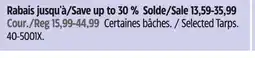 Canadian Tire Selected Tarps offer