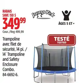 Canadian Tire 14´ Trampoline and Safety Enclosure Combo offer