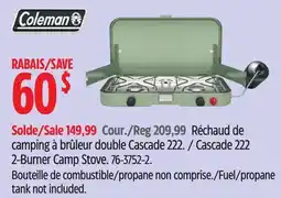 Canadian Tire Cascade 222 2-Burner Camp Stove offer