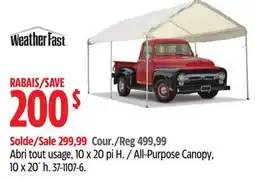 Canadian Tire Weather Fast All-Purpose Canopy offer