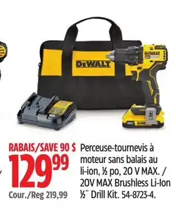 Canadian Tire 20V MAX Brushless Li-Ion 1⁄2˝ Drill Kit offer