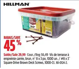 Canadian Tire Square-Drive Brown Deck Screws, 1000-Ct offer