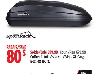 Canadian Tire SportRack Vista XL Cargo Box offer