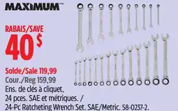 Canadian Tire MAXIMUM 24-Pc Ratcheting Wrench Set offer