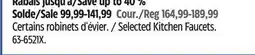 Canadian Tire Selected Kitchen Faucets offer