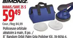 Canadian Tire SIMONIZ 8˝ Random Orbit Palm Grip Polisher Kit offer