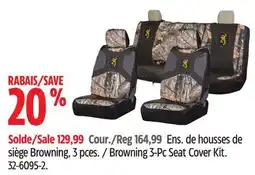 Canadian Tire Browning 3-Pc Seat Cover Kit offer