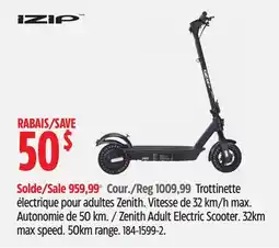 Canadian Tire Trottinette électrique pour adultes Zenith offer