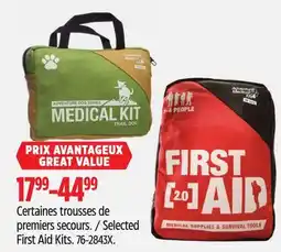 Canadian Tire Selected First Aid Kits offer