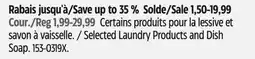 Canadian Tire Old Dutch Selected Laundry Products and Dish Soap offer