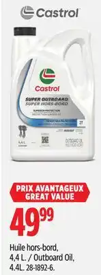 Canadian Tire Castrol Outboard Oil, 4.4L offer