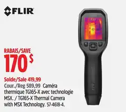 Canadian Tire FLIR TG165-X Thermal Camera with MSX Technology offer