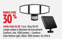 Canadian Tire Sunforce Solar Motion Light, Black offer