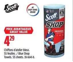 Canadian Tire Scott Blue Shop Towels offer