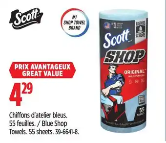Canadian Tire Scott Blue Shop Towels offer