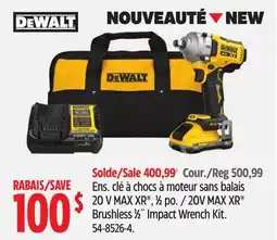 Canadian Tire DEWALT 20V MAX XR Brushless 1⁄2˝ Impact Wrench Kit offer