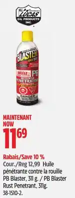 Canadian Tire PB Blaster Rust Penetrant, 311g offer