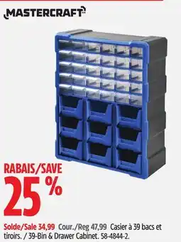 Canadian Tire 39-Bin & Drawer Cabinet offer