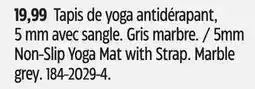 Canadian Tire 5mm Non-Slip Yoga Mat with Strap offer