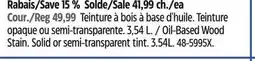 Canadian Tire Solid or semi-transparent tint offer