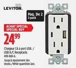 Canadian Tire Leviton C Receptacle offer