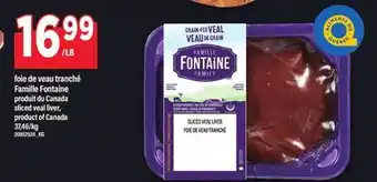 Maxi FOIE DE VEAU TRANCHÉ FAMILLE FONTAINE | SLICED VEAL LIVER offer