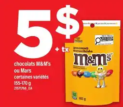 Maxi CHOCOLATS M&M'S OU MARS offer