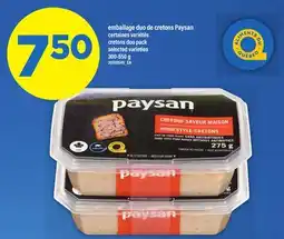 Maxi EMBALLAGE DUO DE CRETONS PAYSAN | CRETONS DUO PACK offer
