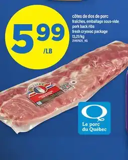 Maxi CÔTES DE DOS DE PORC | PORK BACK RIBS offer