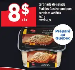 Maxi TARTINADE DE SALADE PLAISIRS GASTRONOMIQUES offer