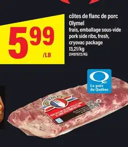Maxi CÔTES DE FLANC DE PORC OLYMEL offer