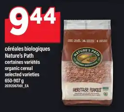 Maxi CÉRÉALES BIOLOGIQUES NATURE'S PATH | ORGANIC CEREAL offer