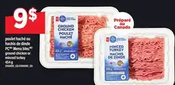 Maxi POULET HACHÉ OU HACHIS DE DINDE PC MENU BLEU | GROUND CHICKEN OR MINCED TURKEY offer