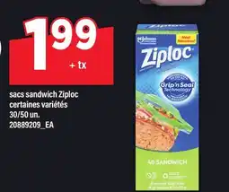 Maxi SACS SANDWICH ZIPLOC, 30/50 un offer