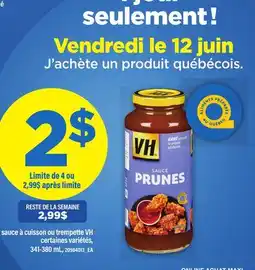 Maxi SAUCE À CUISSON OU TREMPETTE VH offer