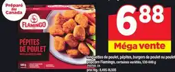 Maxi LANGUETTES DE POULET, PÉPITES, BURGERS DE POULET OU POULET POPCORN FLAMINGO offer