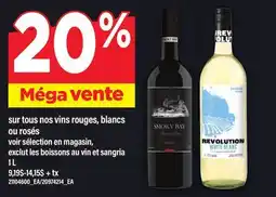 Maxi SUR TOUS NOS VINS ROUGES, BLANCS OU ROSÉS offer