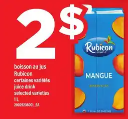 Maxi BOISSON AU JUS RUBICON | JUICE DRINK offer