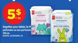 Maxi LINGETTES POUR BÉBÉS 3X PC PARFUMÉES OU NON PARFUMÉES 300 UN offer