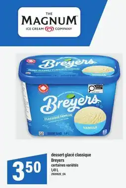 Maxi DESSERT GLACÉ CLASSIQUE BREYERS offer