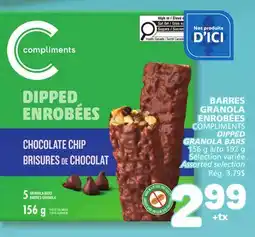 Marché Bonichoix COMPLIMENTS DIPPED GRANOLA BARS offer