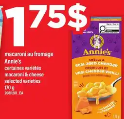 Maxi MACARONI AU FROMAGE | ANNIE'S MACARONI & CHEESE offer