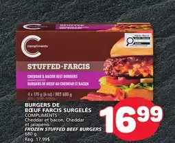 Marché Bonichoix COMPLIMENTS FROZEN STUFFED BEEF BURGERS offer